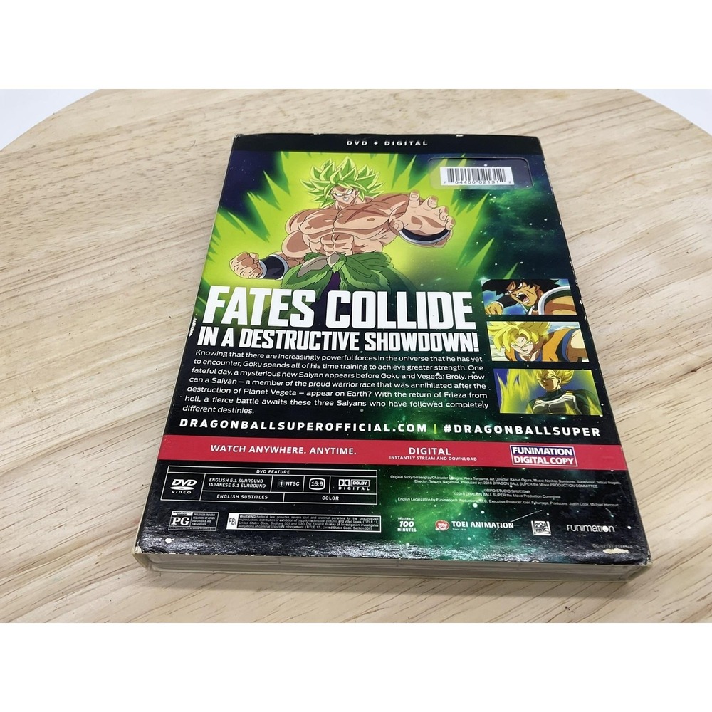 Dragon Ball Super Broly The Movie DVD 2018 Funimation PG Widescreen Anime - Picture 13 of 14